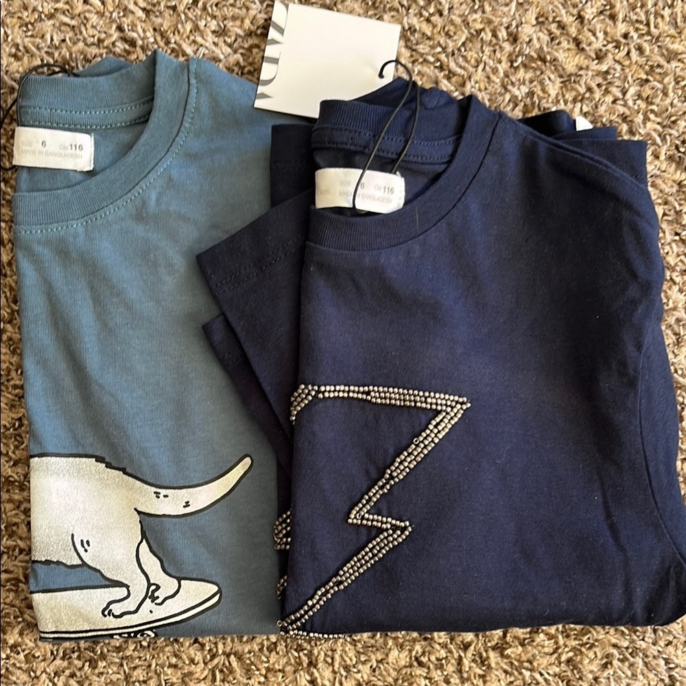 Boys Zara shirts